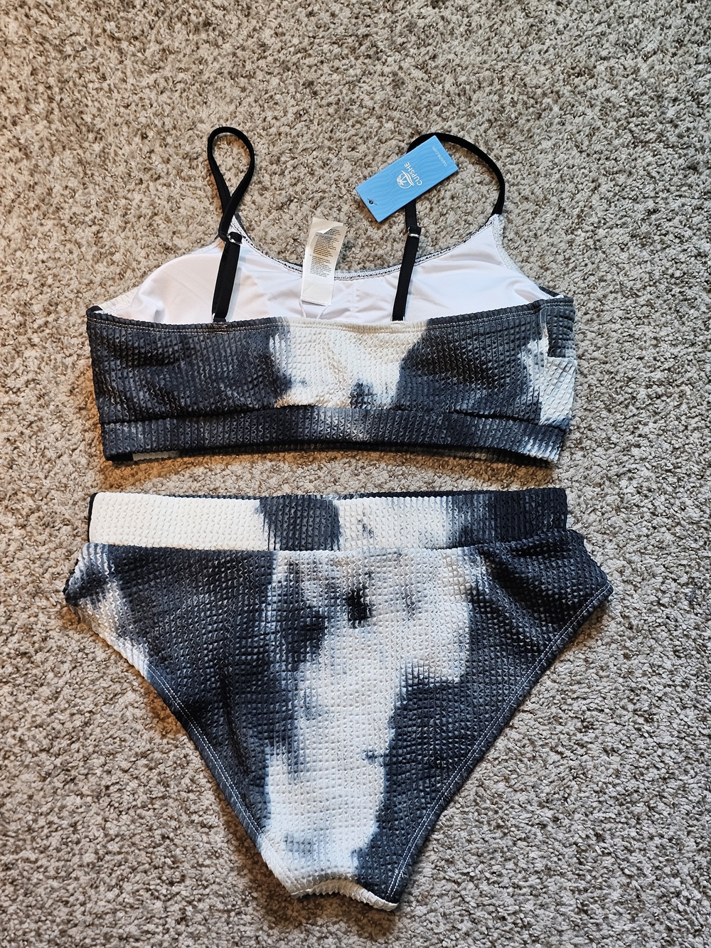Cupshe Bikini Tankini Tie Dye 2 Piece Set Size L - Picture 2 of 6
